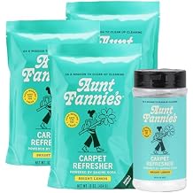 Aunt Fannies Carpet Bundle, Includes One 16 oz Carpet Refresher Shaker and Three Refills, Bright Lemon Scent, Pack of 4