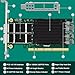 PCIE GEN 4.0 X16 Schnittstelle auf 2 x 100GbE QSFP28 optische Ports Intelligenter RDMA Netzwerkadapter NIC Card Ethernet Adapter, Mellanox ConnectX-5 EX MT28808A0 2X QSFP28 100Gb/s Ethernet Controller