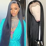 You Unique Straight Lace Front Wigs Human Hair 13x4 Hd Lace Frontal Wigs Human Hair Pre Plucked 150% Density Straight Human Hair Wigs For Black Women With Baby Hair(13x4 Straight Wig, 24 Inch)
