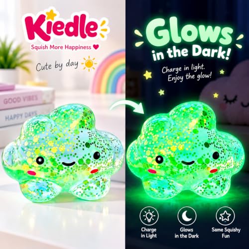 Premium Cloud Squishy Toy, Glow in the Dark - image 2