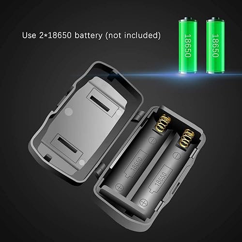 Miniatura 4 de Faro rojo de caza, recargable rojo LED táctico faros Super brillante 1000 lúmenes rojo faro zoomable impermeable 3 modos cabeza luz para coyote