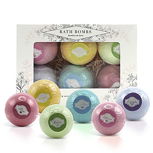Luxury Bath Bombs Gift Set - Bubble Spa Bath Bombs Offering Fragrant Relaxation - Soothing Lavender, and Fragrant Rose Bath Bombs - Calming Fizzy Bombs from Beautyfrizz