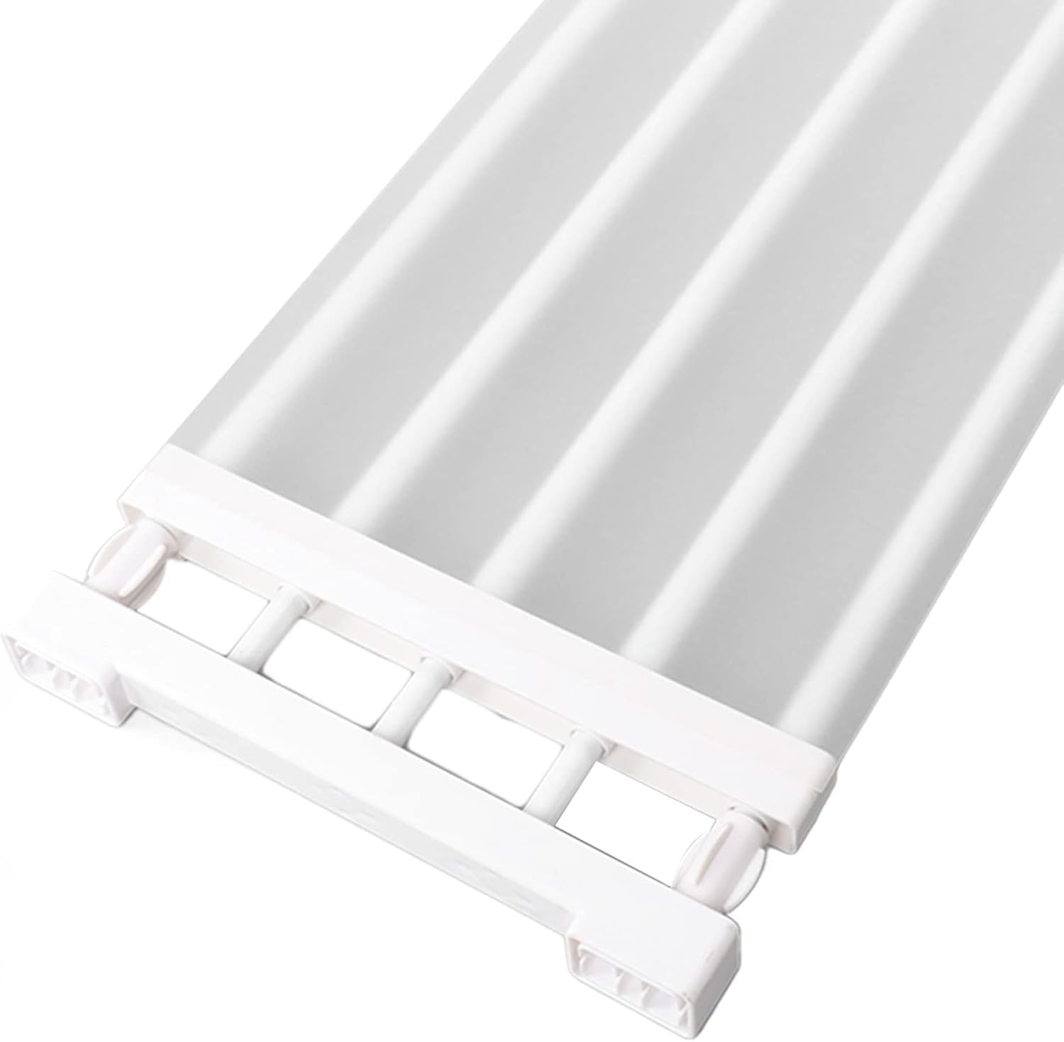 CHICIRIS Adjustable Closet Tension Shelf Expandable Divider Rack for Clothes, Shoes, Books, 0-44lb Load Bearing Capacity, Suitable for Cabinets and Bookcases (75‑120cm / 29.5‑47.2in Length)