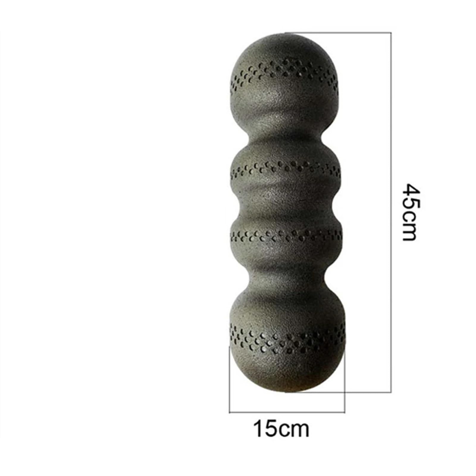Faszienrolle EPP-Yoga-Schaumstoffrolle, Wellenform-Massage, Muskelentspannung, Sportübungen, Fitness, Rücken, Beine, myofasziale Entspannung, 45 x 15 cm(Blue 55)