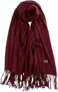 DiaryLook Ladies Winter Warm Scarf Women Pashmina Shawls Wraps Brides Bridesmaids Wedding Evening Dresses Solid Color