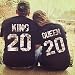 Daisy for U Conjunto de Camisa de Pareja King Queen, Partido de...