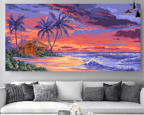 Diamond Painting Mer XXL : Grand Kit 5D Peinture Diamant Idéal pour l'Art Thérapie