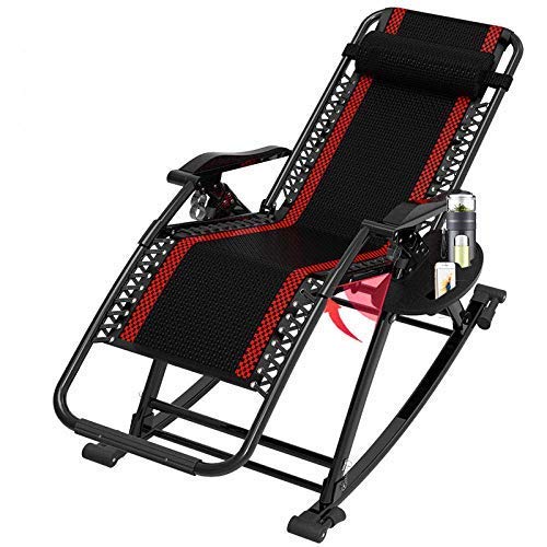KKMNDE Tumbona reclinable reclinables sillas Plegables de Gravedad Cero, Silla de Gravedad Cero Resistente, Tumbona Ajustable para jardín, Playa, césped, Piscina, inve
