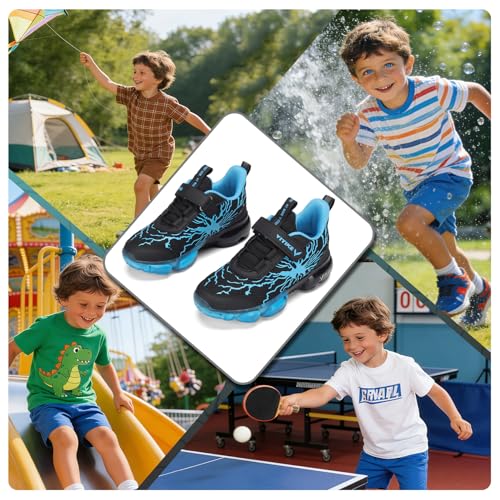 Image of VITUOFLY Boys Girls Sneakers Kids Mesh Lightweight Running Tennis Shoes