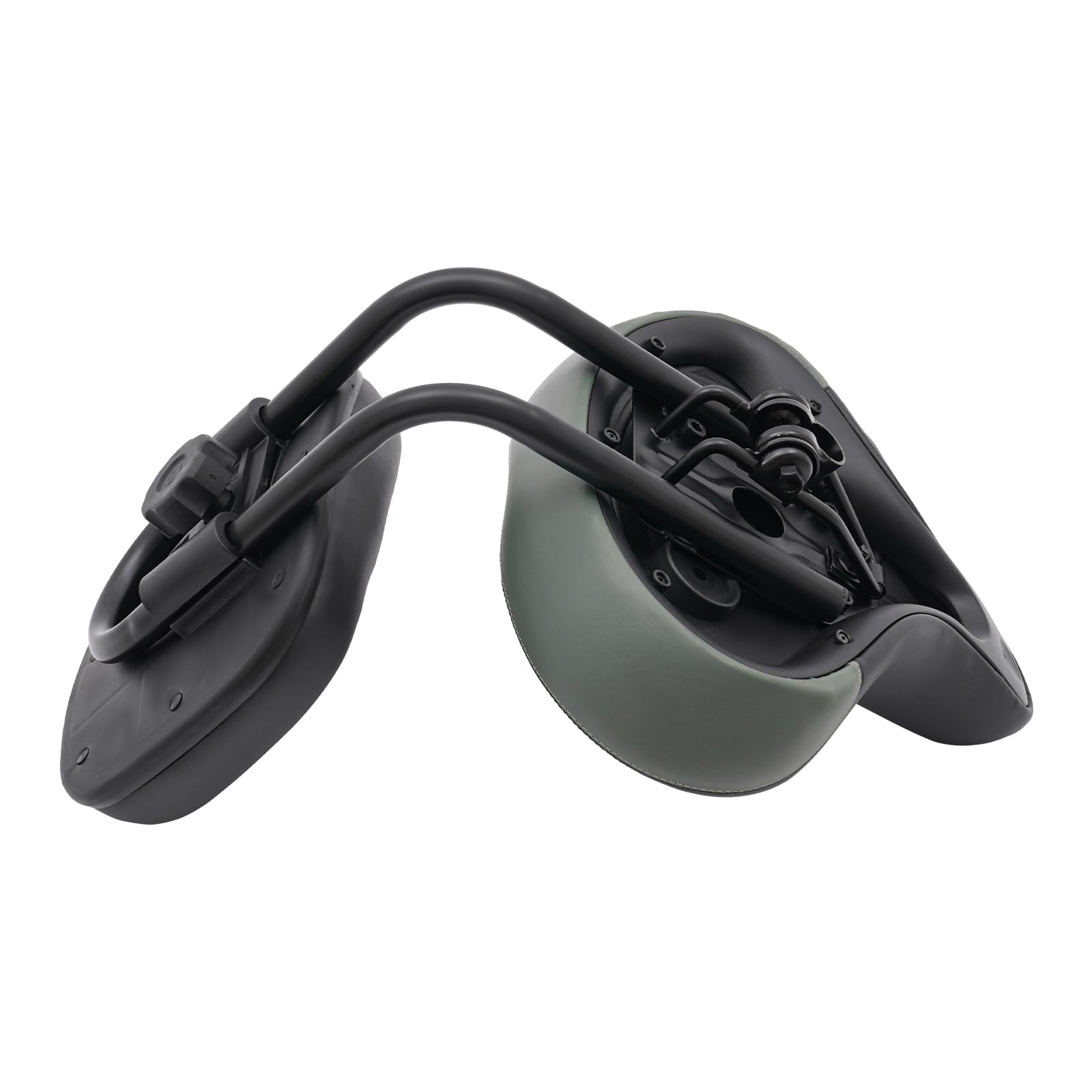 Sillín de bicicleta con respaldo, asiento ergonómico de triciclo ajustable, cómodo asiento de bicicleta para adultos y mayores, ancho 33 cm, cojín con ventilación, hasta 100 kg, color negro y gris
