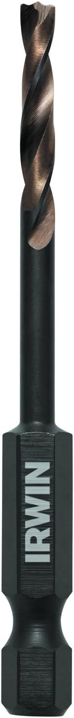 IRWIN Tools 1871026 Impact Performance Series 9/64-Inch Turbomax Black and Gold Drill Bit