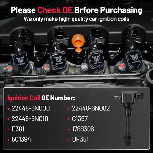 Image of BDFHYK Ignition Coil Pack UF351 for Nissan Sentra 2002-2006
