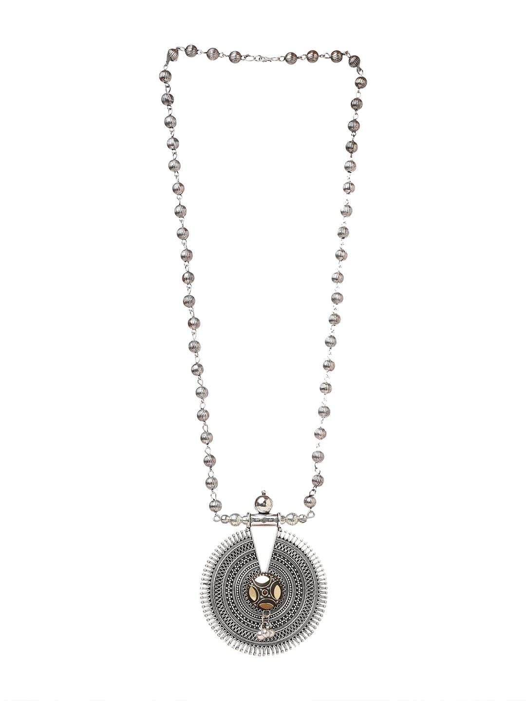 VENI Oxidized Silver Pendant Necklace for Women Girls (B0C398JM77) Amazon Price History, Amazon Price Tracker