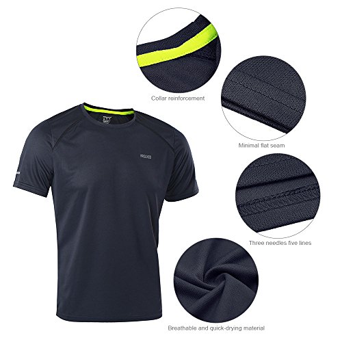 Camisas de corrida, Andoer T-shirts de secagem rápida de corrida desportiva de ciclismo t-shirts de