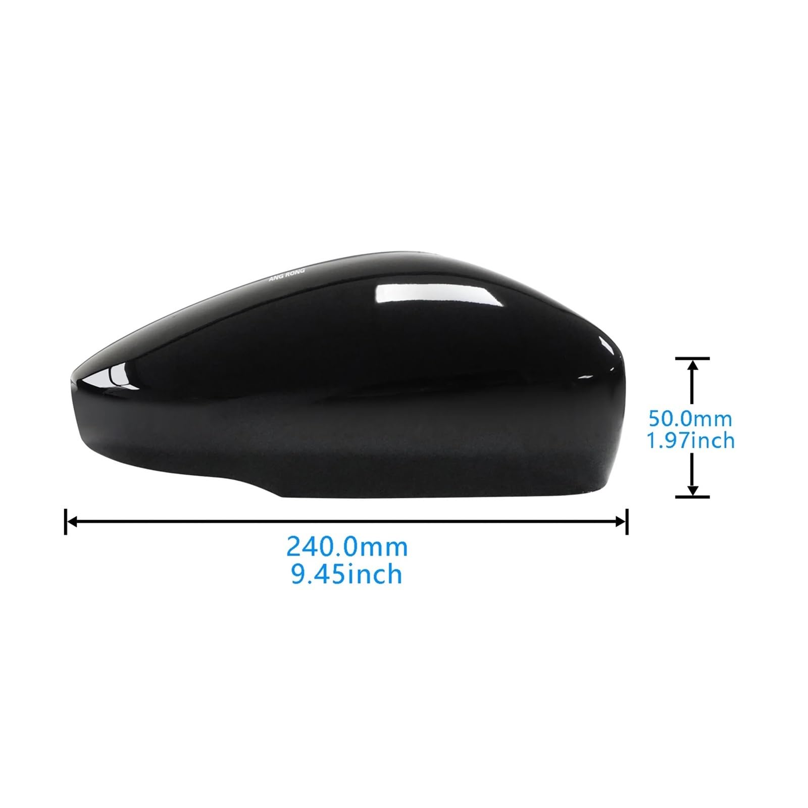 Per VW Per Polo 6R 2009 2010 2011 2012 2013 2014 2015 2016 2017 2018 UP Dal 2016 In Poi Nero Lucido Porta Specchietto Retrovisore Tappi Di Copertura Calotta Specchio Retrovisore
