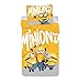 Jerry Fabrics Minions Bob Kevin Stuart - Juego de ropa de cama (funda de almohada y edredón, 135 x 200 cm)