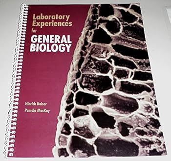 Unknown Binding Laboratory Experiences for General Biology (Laboratory Experiences) Book