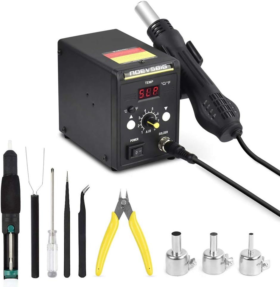 Hot Air Gun Soldering Station Digital SMD Soldering Desoldering Station