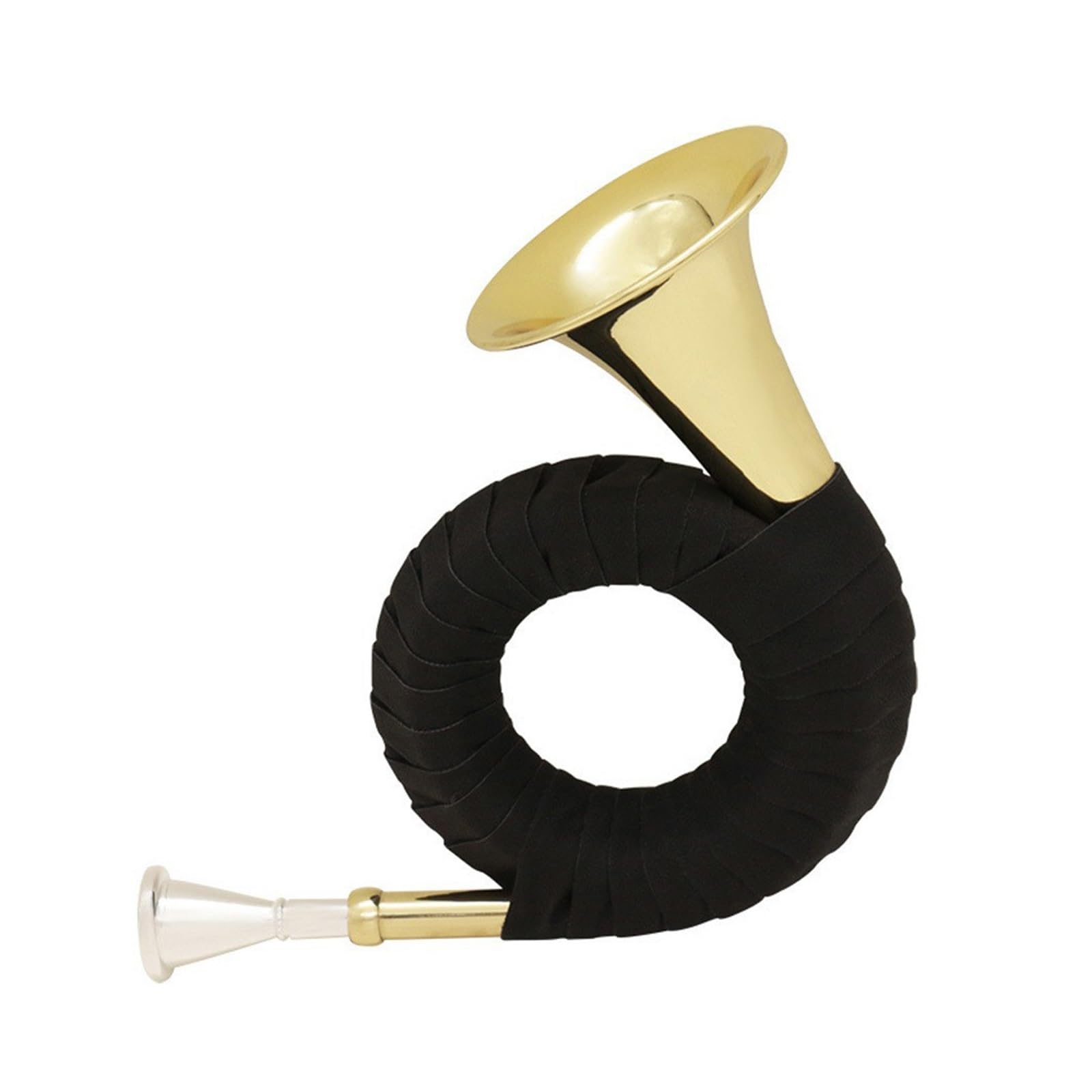 Strumento A Fiato In Ottone Sib Mini Corno Dorato Con Supporto(Horn)