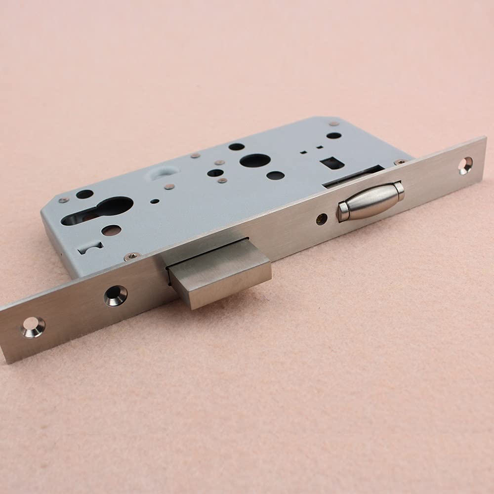 Cuerpo de Cerradura empotrada, Cerraduras de embutir, Cerradura, Puerta Seguridad Entrada, Cuerpo Acero Inoxidable, herrajes Defensa Fuertes for Dormitorio