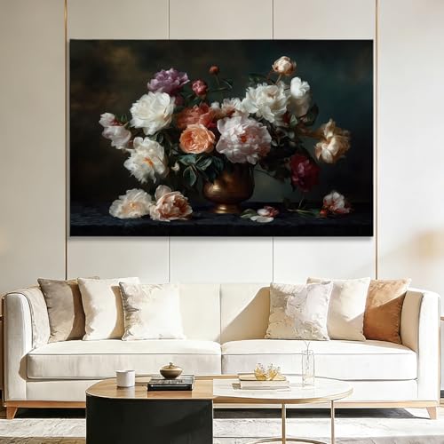 Toile décoration murale pour salon pour habiller un grand mur vide noir