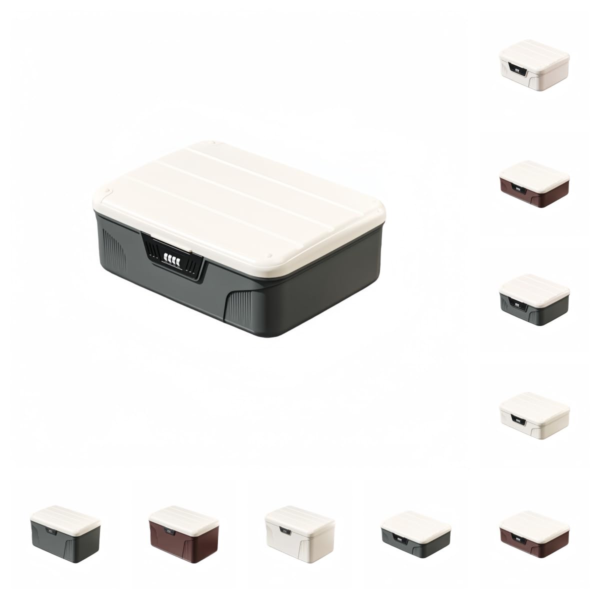 Amazon.co.jp: IWEJ ロック可能パスワードボックス 大型収納ボックス