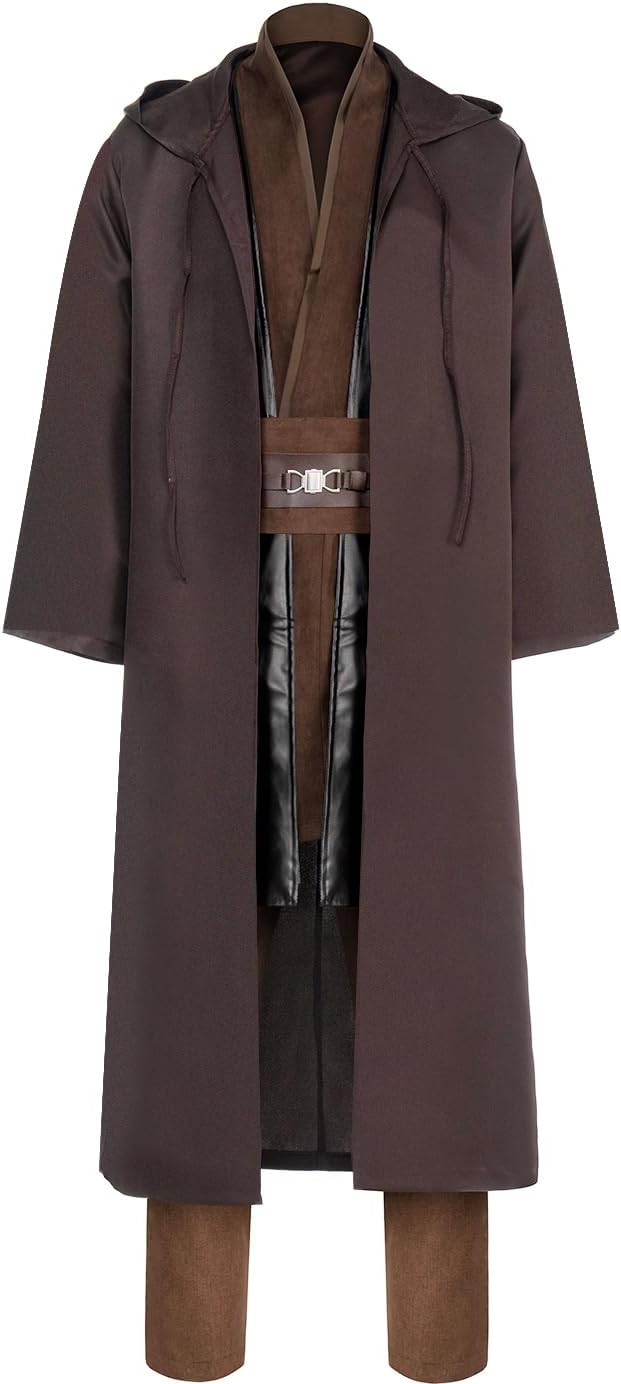 Knight Costume Adult Men's Tunic Hooded Robe Outfits Halloween Cosplay Uniform - Image 2