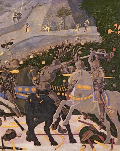 Tableaux Graffiti Art Mural la bataille de San Romano d'Uccello poster moderne 60x90cm
