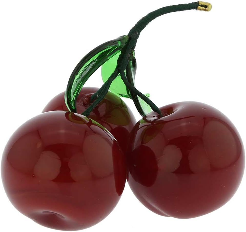 Glass Of Venice Murano Glass Cherry Figurine