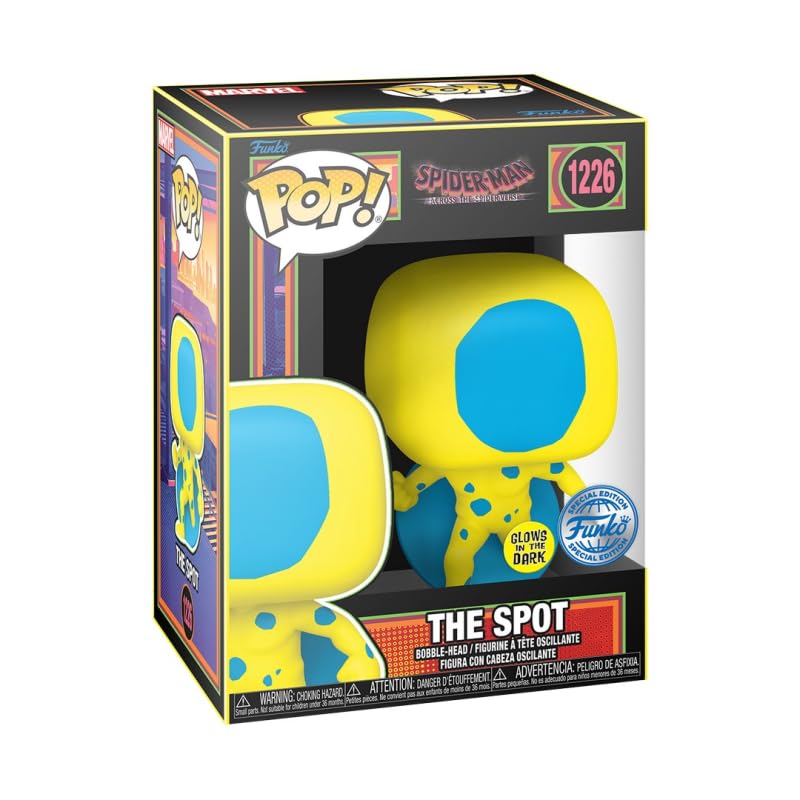 Funko POP! & Tee: Spider-Man: Across The Spider-Verse - Spider-man - Blacklight - Si Illumina Al Buio - Extra Large - (XL) - Spider-Man Across The Spiderverse - T-Shirt, Maglietta - Vestiti
