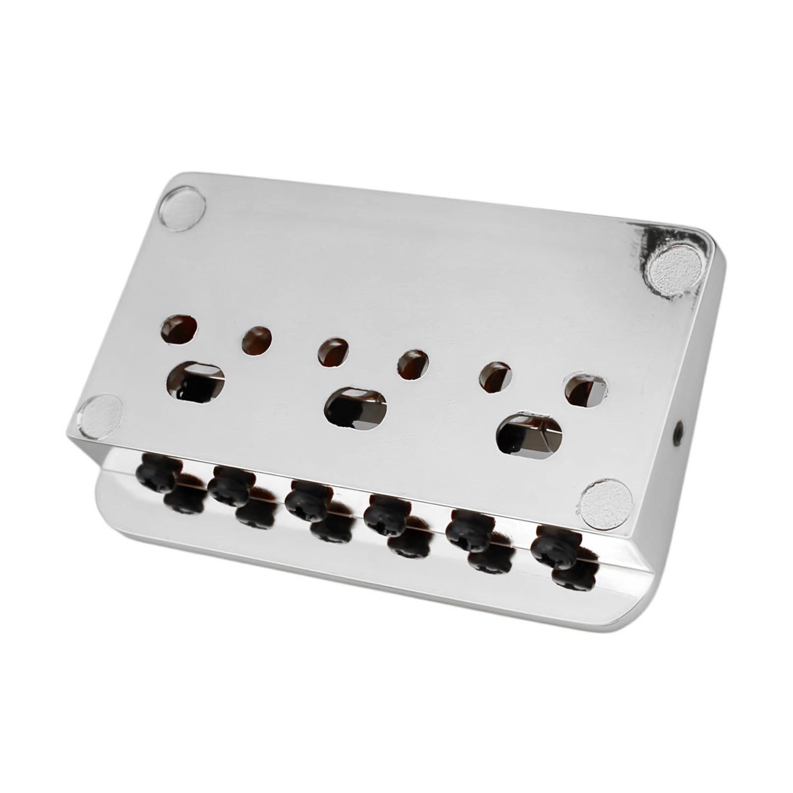 Ponte per chitarra elettrica a 6 corde Spaziatura regolabile da 10, 5 mm Sistemi accordatura precisione Design risonanza acustica migliorato Accordatura precisione Ponte per chitarra