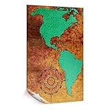 Poster von bilder.de, Weltkarte, abstraktes Design, Premium Qualität, glänzend, ohne Rahmen, 100x150, Deko für Wohnzimmer & Schlafzimmer, modern, stilvoll