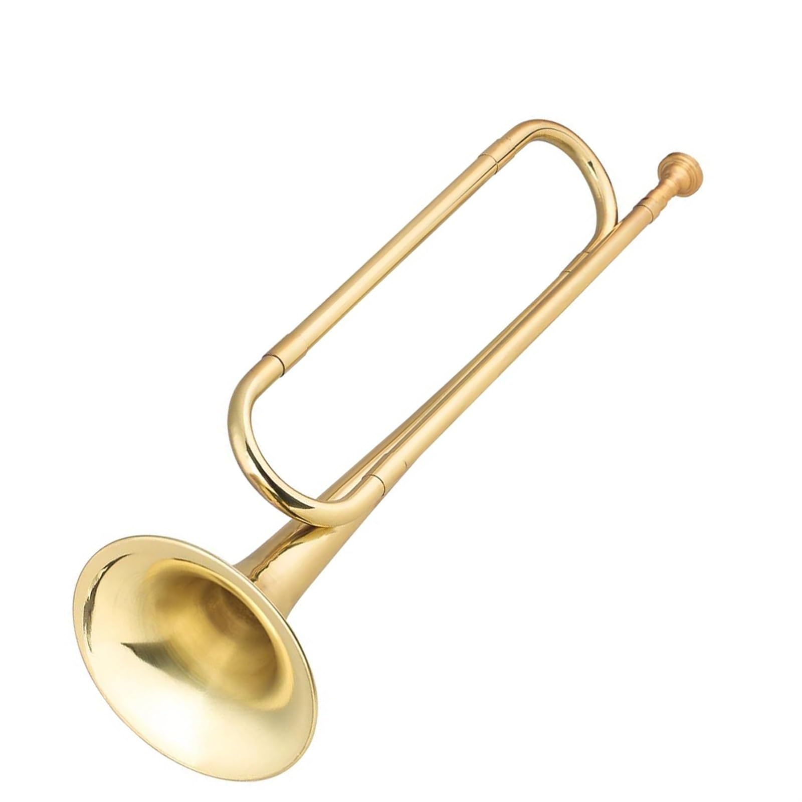 Trąbka Mosiężny C Bugle Call Pozłacany Instrument Muzyczny Na Trąbkę Dla Początkujących