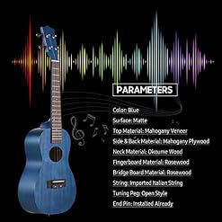 Btuty Ukulélé 23 pouces Placage Soprano Uke 4 cordes Hawaii Guitare Acajou Côté Dos Palissandre Touche avec Sac de… - Les Beatles, Paul McCartney, John Lennon, RIngo Starr, George Harrison Btuty Ukulélé 23 pouces Placage Soprano Uke 4 cordes Hawaii Guitare Acajou Côté Dos Palissandre Touche avec Sac de… – Image 3
