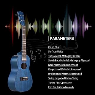 Btuty Ukulélé 23 pouces Placage Soprano Uke 4 cordes Hawaii Guitare Acajou Côté Dos Palissandre Touche avec Sac de… - Les Beatles, Paul McCartney, John Lennon, RIngo Starr, George Harrison Btuty Ukulélé 23 pouces Placage Soprano Uke 4 cordes Hawaii Guitare Acajou Côté Dos Palissandre Touche avec Sac de… – Image 3