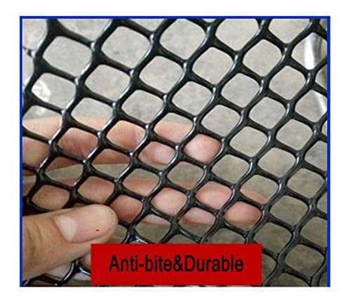ZGQSW Child Safety Fence Net, Staircase Balcony Anti-fall Net, Chicken, Duck and Rabbit Breeding Net, Lawn Protection Net, Plastic Net, Black (Color : Mesh0.8mm, Size : 1 * 50m)