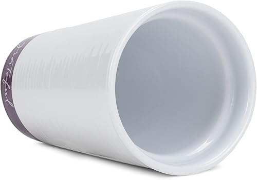 Miniatura 4 de Lighthouse Christian Products Grateful - Taza de viaje de cerámica de cerámica con textura sumergida de 12 onzas, color morado oscuro