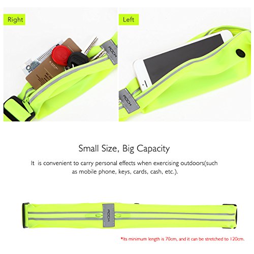 Pochete Rock Bag Esportiva Impermeabilizável Fluorescente P/Celulares Até 6 Polegadas (Verde)