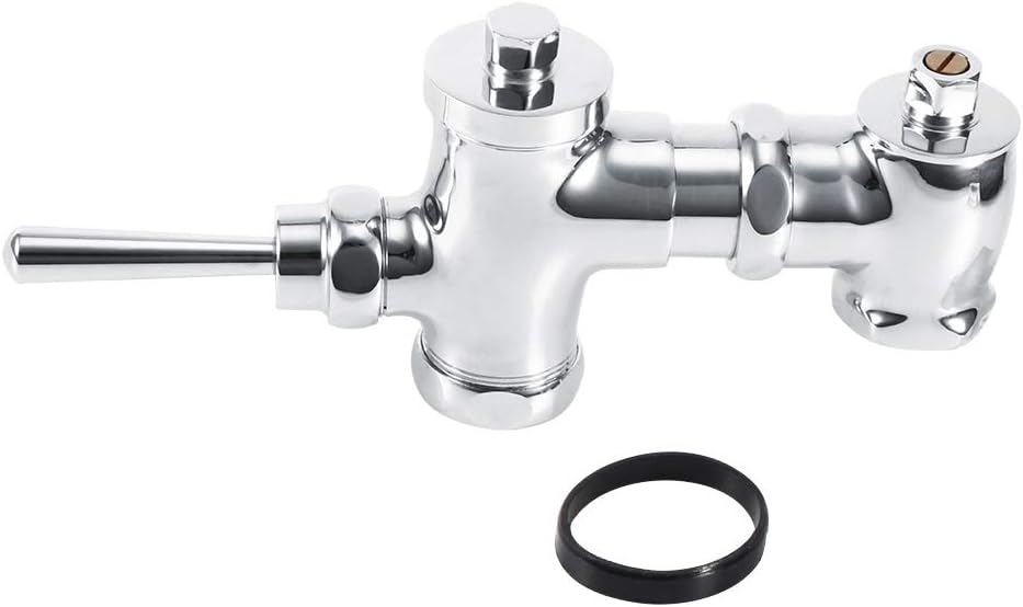 G1in Manual Urinal Flush Valve Retractable Toilet Flush Lever Adjustable Toilet Flusher for Home Office Bathroom Public Washroom
