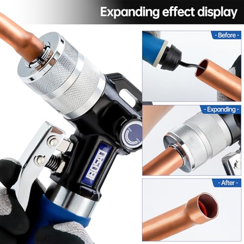 Image of HVAC Hydraulic SWAGING tool kit for copper tubing Expanding 3 /8 inch to 1-1 /8 inch