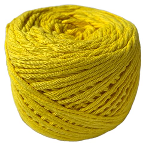 Image of Crochet Now 100% Cotton Yarn 8 Ply (100 Grams) goes with 5-6mm Hooks (Yellow)