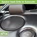 ACROPIX Universal 7 Inch Speaker Grills Mesh for Audio Subwoofer 182x6.5mm Grille without Frame Black - Pack of 4