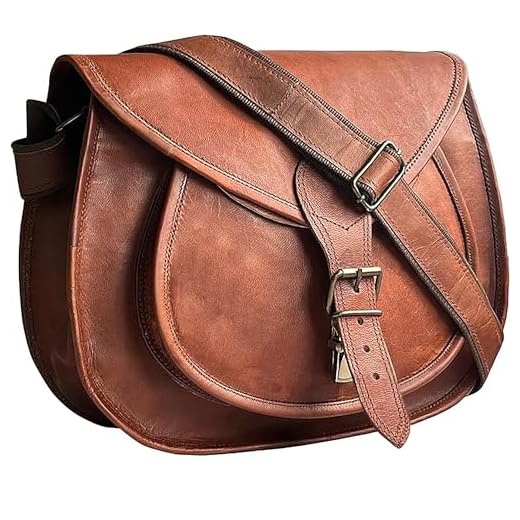 Vintage Leather Crossbody Satchel for Women