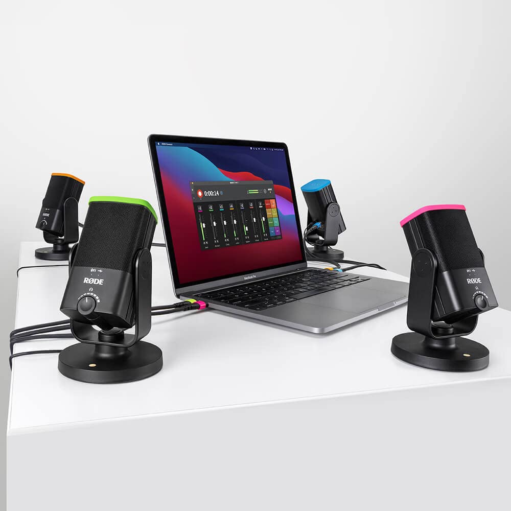 Rode NT-USB-Mini USB-Kondensatormikrofon Set + K&M 23840 Studio-Gelenkarm + keepdrum Mikrofasertuch