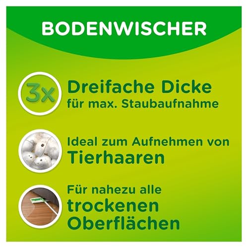 Swiffer Bodenwischer 3D Clean Trockene Bodentücher Nachfüllpackung 14 Stück, Nimmt Mehr Staub Auf Als Ein Herkömmlicher Besen Und Schließt Ihn Ein – Bild 8