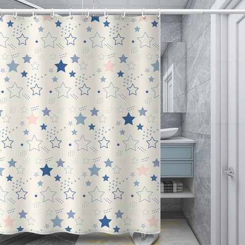 Rideau de douche en polyester de qualité supérieure étoilé