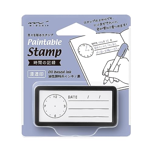 DESIGNPHIL 35511006 Midori Stamp Penetrating Stamp Half Time Record Pattern