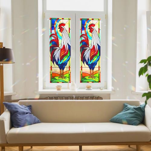 Vinilo decorativo de ventana con diseño de gallo miniatura 3