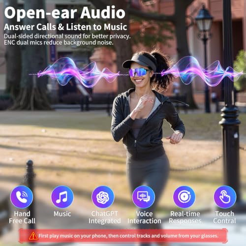 LangPlus+ AI Smart Glasses with 8MP Camera, Video & Photo Capture - image 3