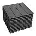 Produktbild Joparri WPC Terrassenfliesen 30x30x2 cm 22er Set Terrassenfliesen aus Kunststoff 2m² Gartenplatten mit Drainage und Klicksystem, Grau